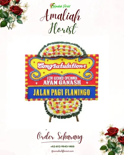 Bunga Papan Congratulation di Janegara